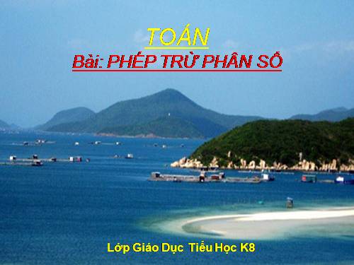 Phép trừ phân số