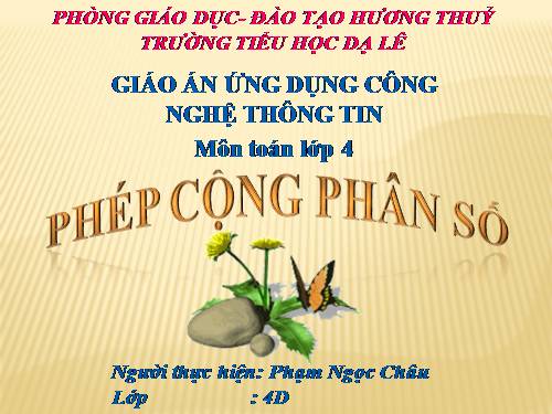 Phép trừ phân số (tiếp theo)