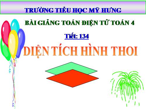 Diện tích hình thoi