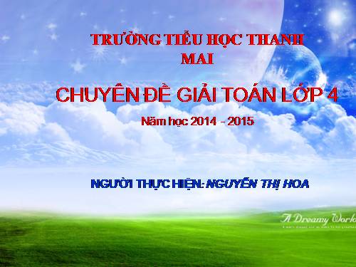 Chuyen de giai toan lop 4