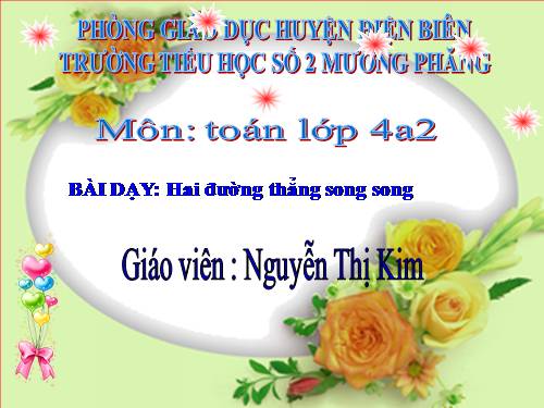 Hai đường thẳng song song