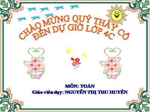 Các Bài giảng khác thuộc Chương trình Toán 4