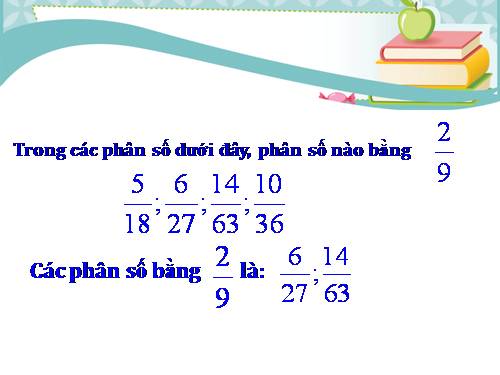 So sánh hai phân số cùng mẫu số