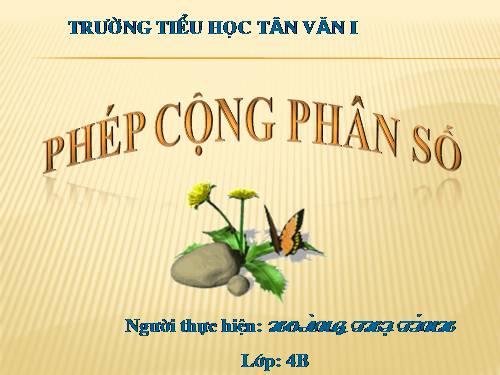 Phép cộng phân số