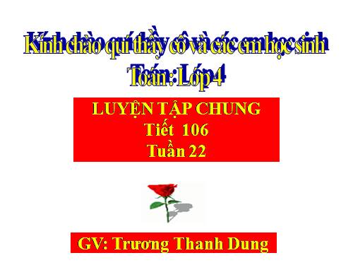 Các Bài giảng khác thuộc Chương trình Toán 4