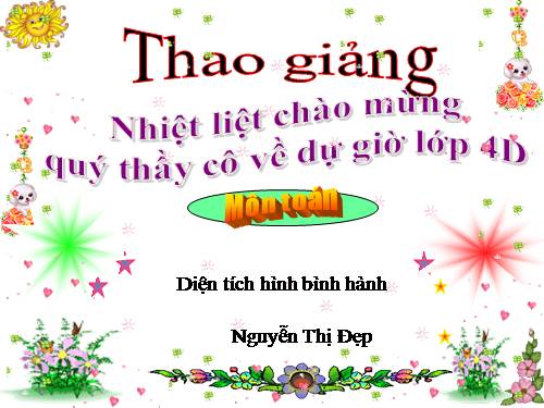 Diện tích hình bình hành