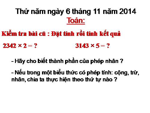 Nhân với số có một chữ số