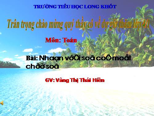 Nhân với số có một chữ số