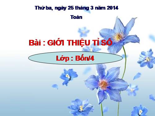 Giới thiệu tỉ số