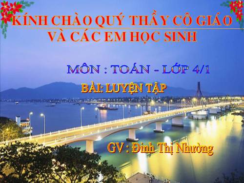 Toán Luyện tập tuần 16