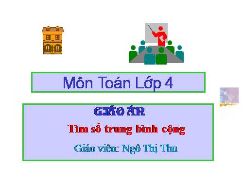 Tìm số trung bình cộng