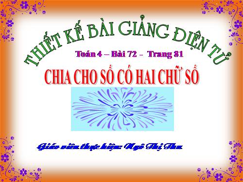 Chia cho số có hai chữ số