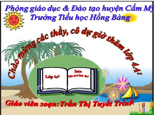 Diện tích hình thoi