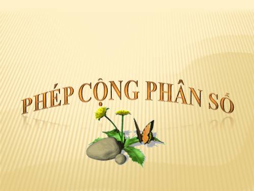 Phép cộng phân số