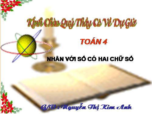 Nhân với số có hai chữ số