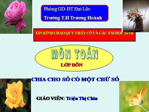 Chia cho số có một chữ số