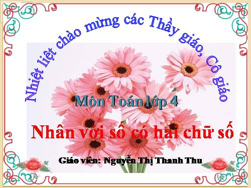 Nhân với số có hai chữ số