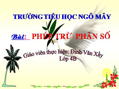 Phép trừ phân số