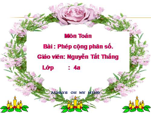 Phép cộng phân số