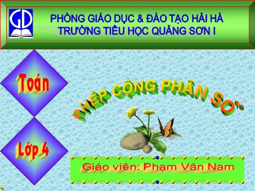 Phép cộng phân số