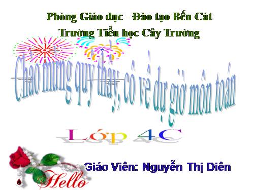 Các Bài giảng khác thuộc Chương trình Toán 4