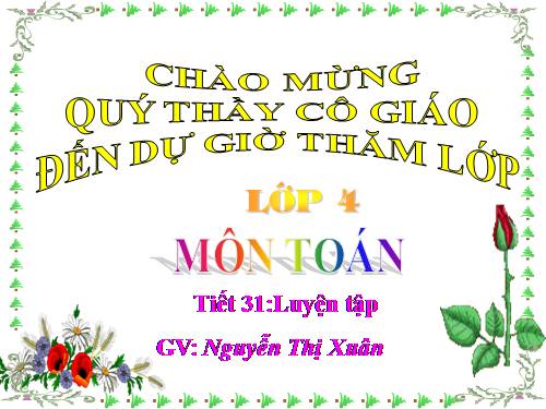 Các Bài giảng khác thuộc Chương trình Toán 4