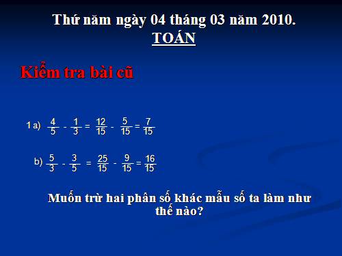 Các Bài giảng khác thuộc Chương trình Toán 4