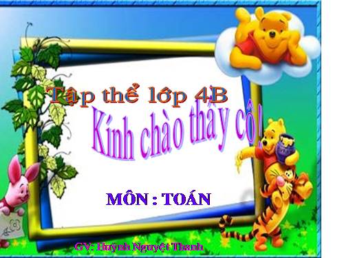 Các Bài giảng khác thuộc Chương trình Toán 4