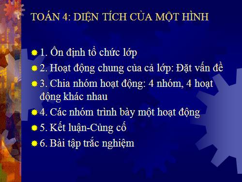 Toán 4 Diện tích của hình