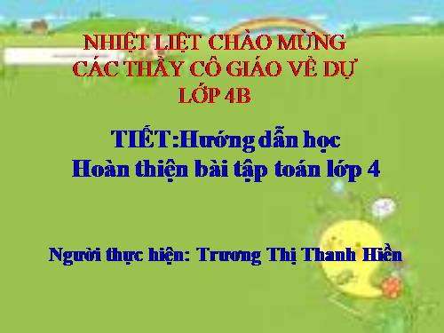 trình chiếu toán lớp 4