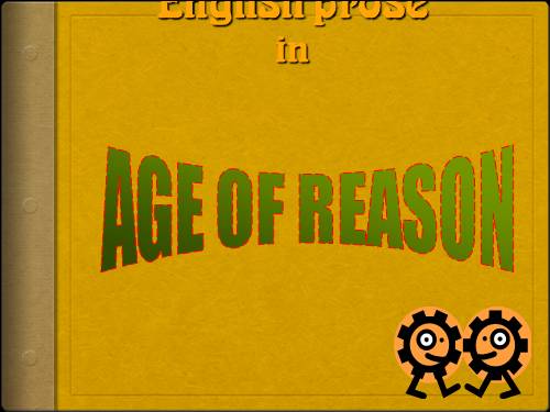 Present The age of Reason