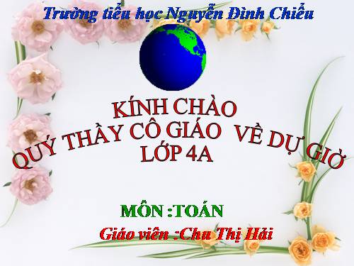 Luyện tập chung Tiết 39- Tuần 8