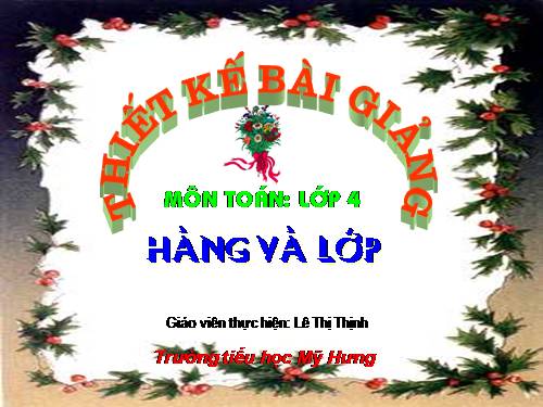 Hàng và lớp