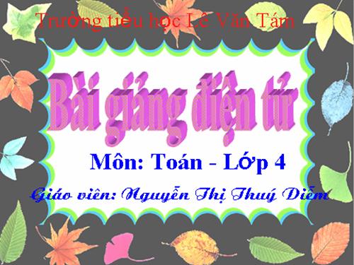 Toán : Luyện tập chung