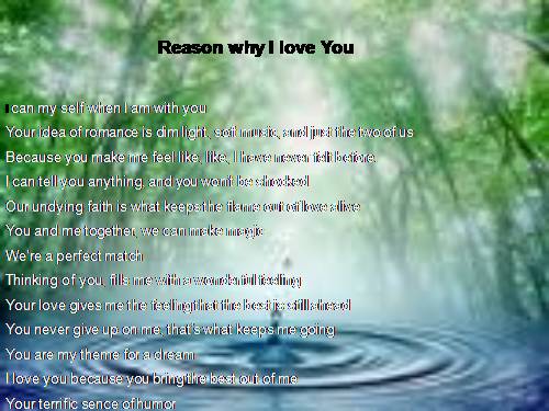 Reason for Love