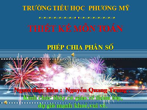 Phép chia phân số