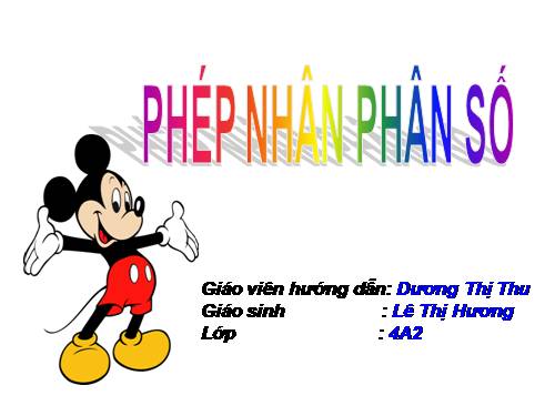 Phép nhân phân số