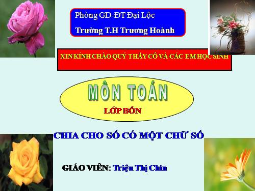 Chia cho số có một chữ số