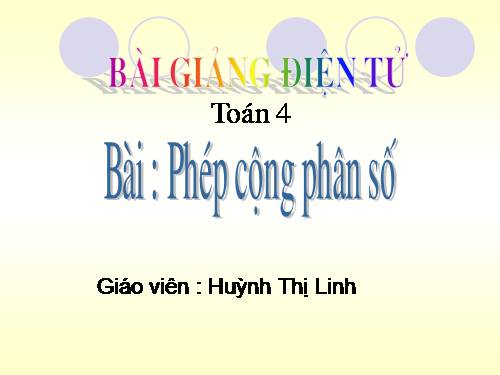 Phép cộng phân số