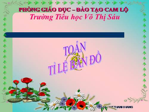 Tỉ lệ bản đồ