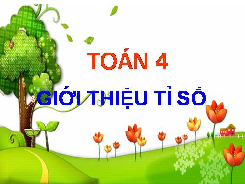 Giới thiệu tỉ số