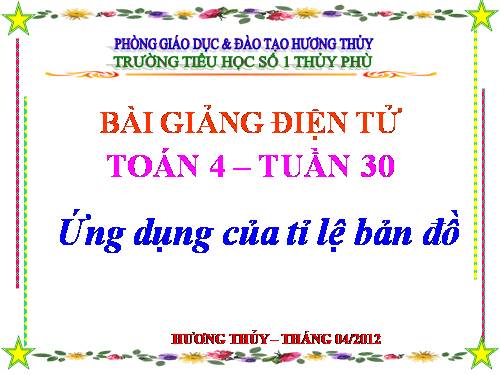 Ứng dụng của tỉ lệ bản đồ