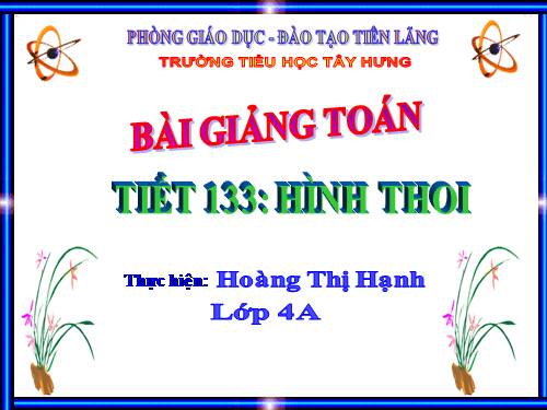 Hình thoi