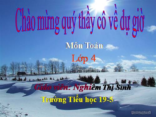 Phép chia phân số