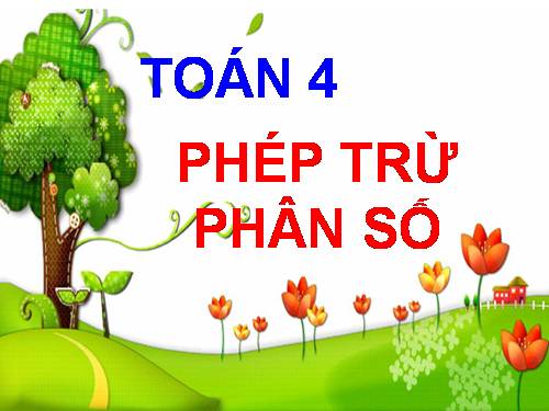 Phép trừ phân số