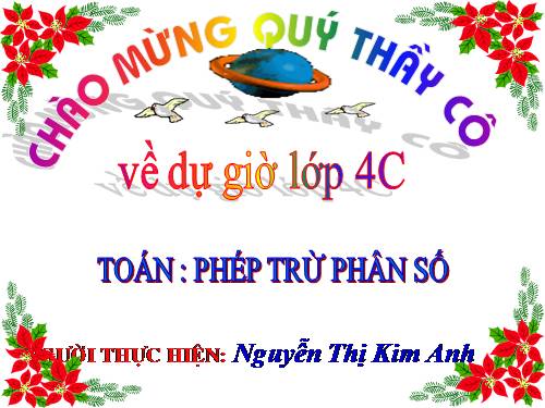 Phép trừ phân số