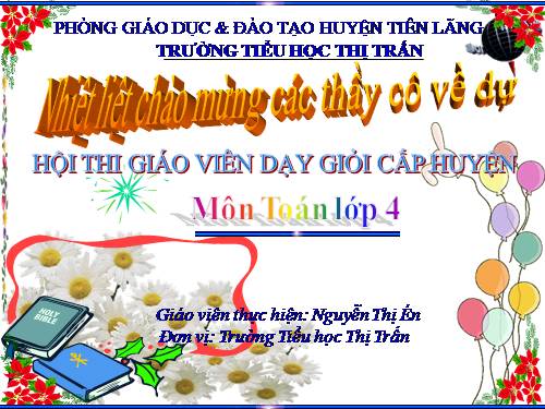 Quy đồng mẫu số các phân số