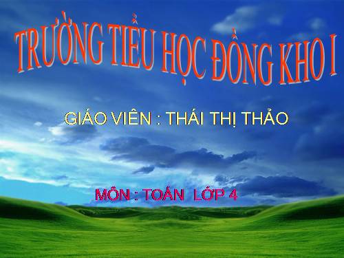 So sánh hai phân số cùng mẫu số