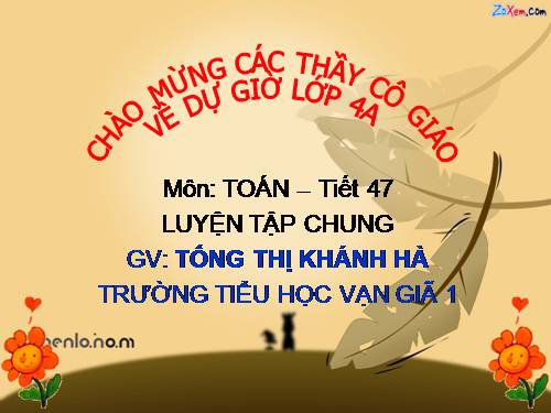 Các Bài giảng khác thuộc Chương trình Toán 4