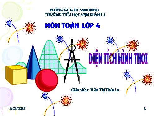 Diện tích hình thoi